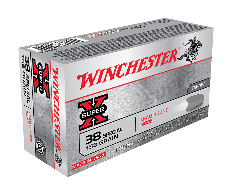 WIN SUPER-X 38SPL 158GR LEAD RN 50/10