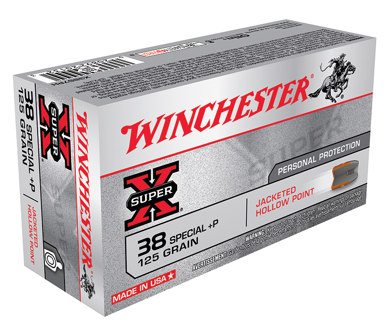 WIN AMMO 38 SPL +P 125GR JHP