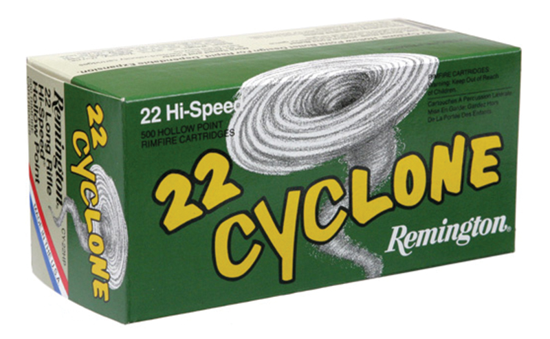 Remington 21222 Cyclone 22LR, High Velocity 36-Grain Hollow Point, 1280 FPS, 500 Rounds