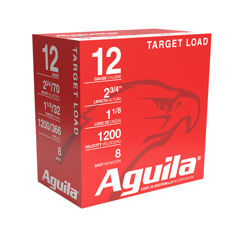 Target Load 12ga 2-3/4" 1-1/8oz Hvy #8