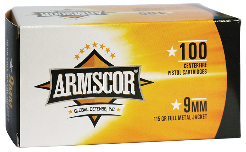 Armscor 9mm 115gr FMJ 100rd