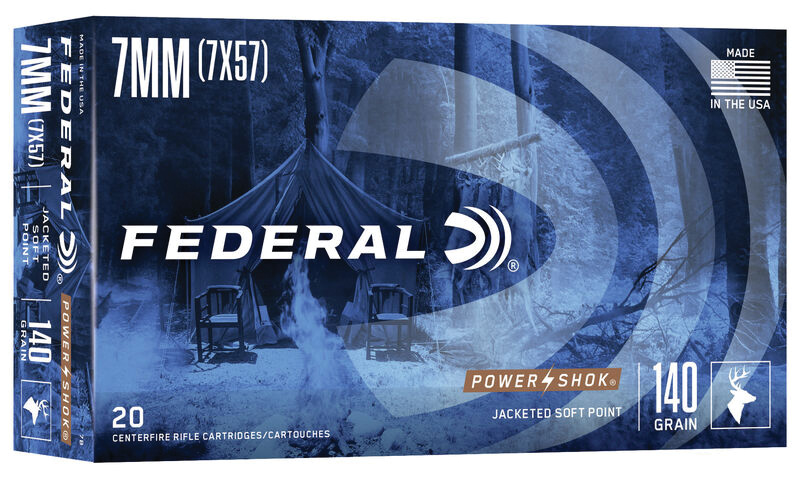 FED POWER-SHOK 7MMMAU 140GR SP 20/10