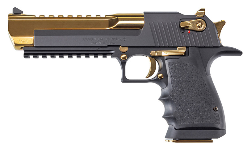 DE L6 44MAG 6" 8RD BLK/GLD