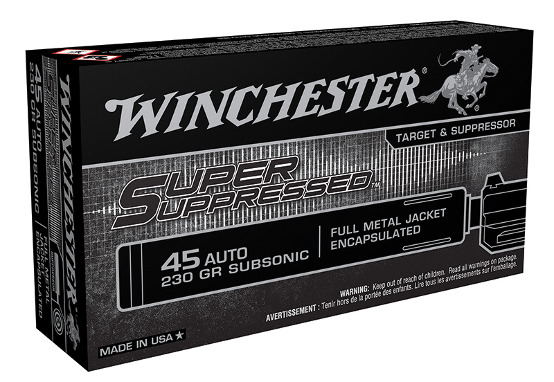 Super Suppressed 45ACP 230gr FMJE 50/bx