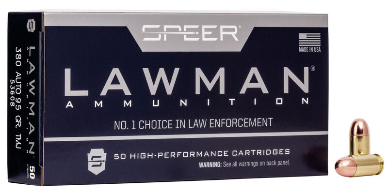 SPEER LAWMAN 380ACP 95GR TMJ 50/20