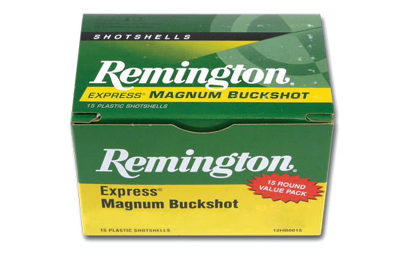 REMINGTON EXPRESS MAGNUM BUCKSHOT LOAD 12GA 3-1/2IN 18PEL 00 AMMO 5RD