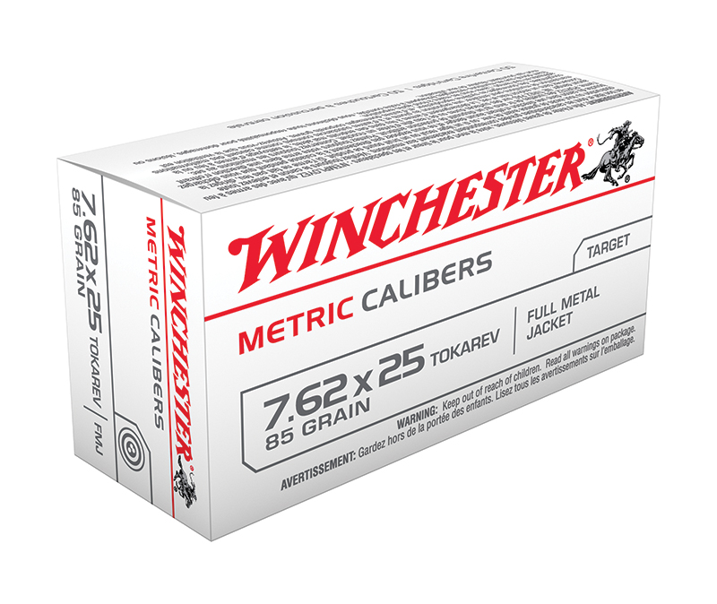 USA 7.62x25 TOK 85gr FMJ 50/bx