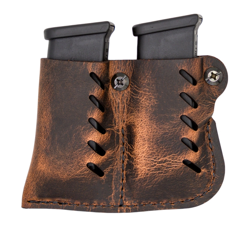 Magazine Carrier,Leat Double Sgl Stk Br