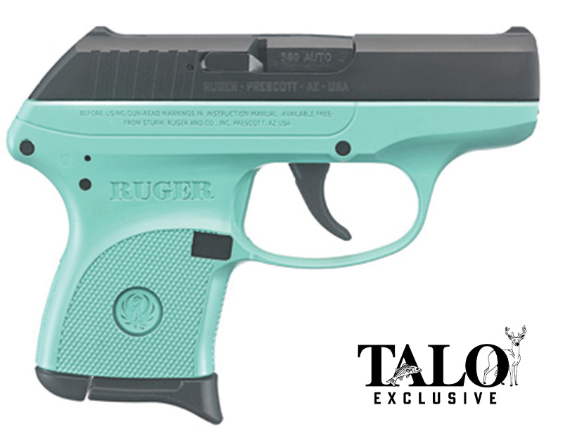 RUGER LCP 380ACP 2.75" TURQ/BLK 6RD
