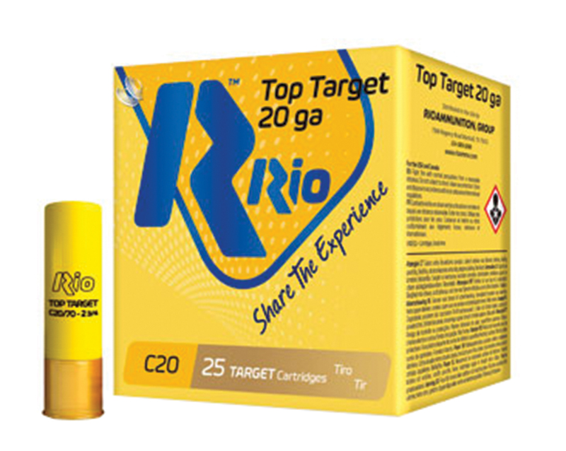Rio Ammunition TT208 Top Target 20ga 2.75" 7/8oz #8 Shot 250rds
