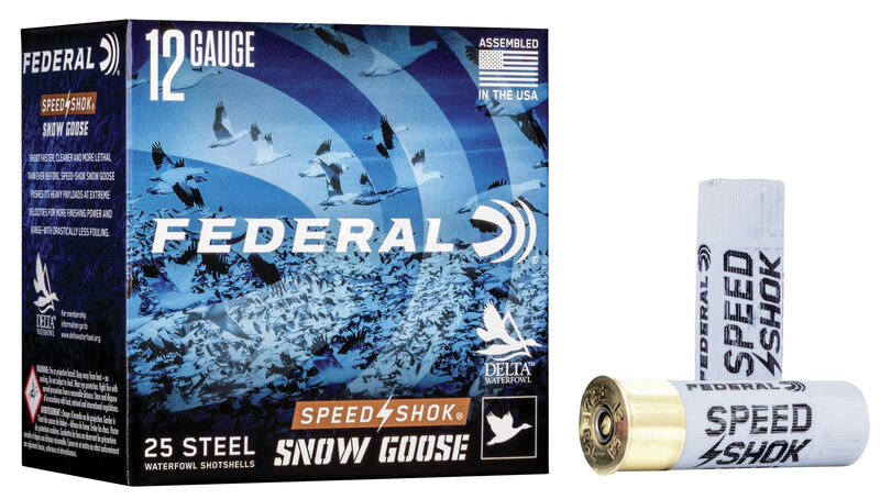 FEDERAL SPEED-SHOK HV STEEL SNOW GOOSE 12GA 3" 1 1/4OZ BB AMMO 25RD