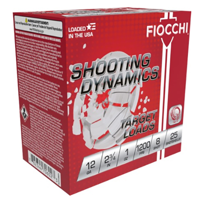 FIOCCHI 12GA 2.75" 1OZ #8