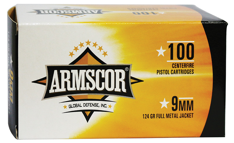 Armscor 9mm 124gr FMJ 100rd