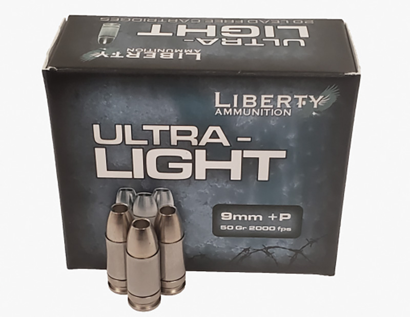 Ultra-Light 9mm +P 50gr Copper Mono.Frag HP 20RD